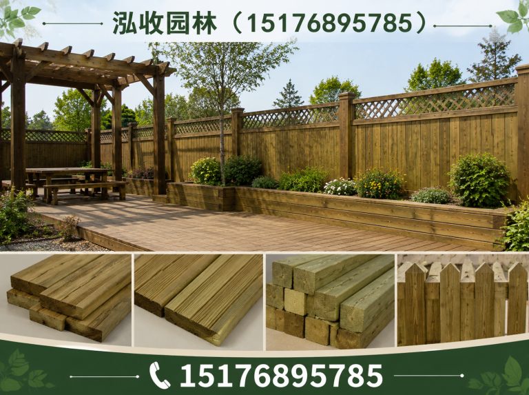 济宁防腐木展示图